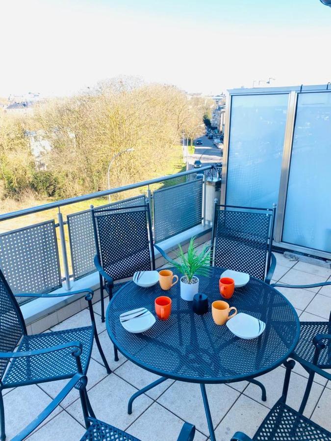 Big Penthouse 2 Bedrooms In Center With Parking And Largeterrace-41 Luxembourg By Eksteriør billede